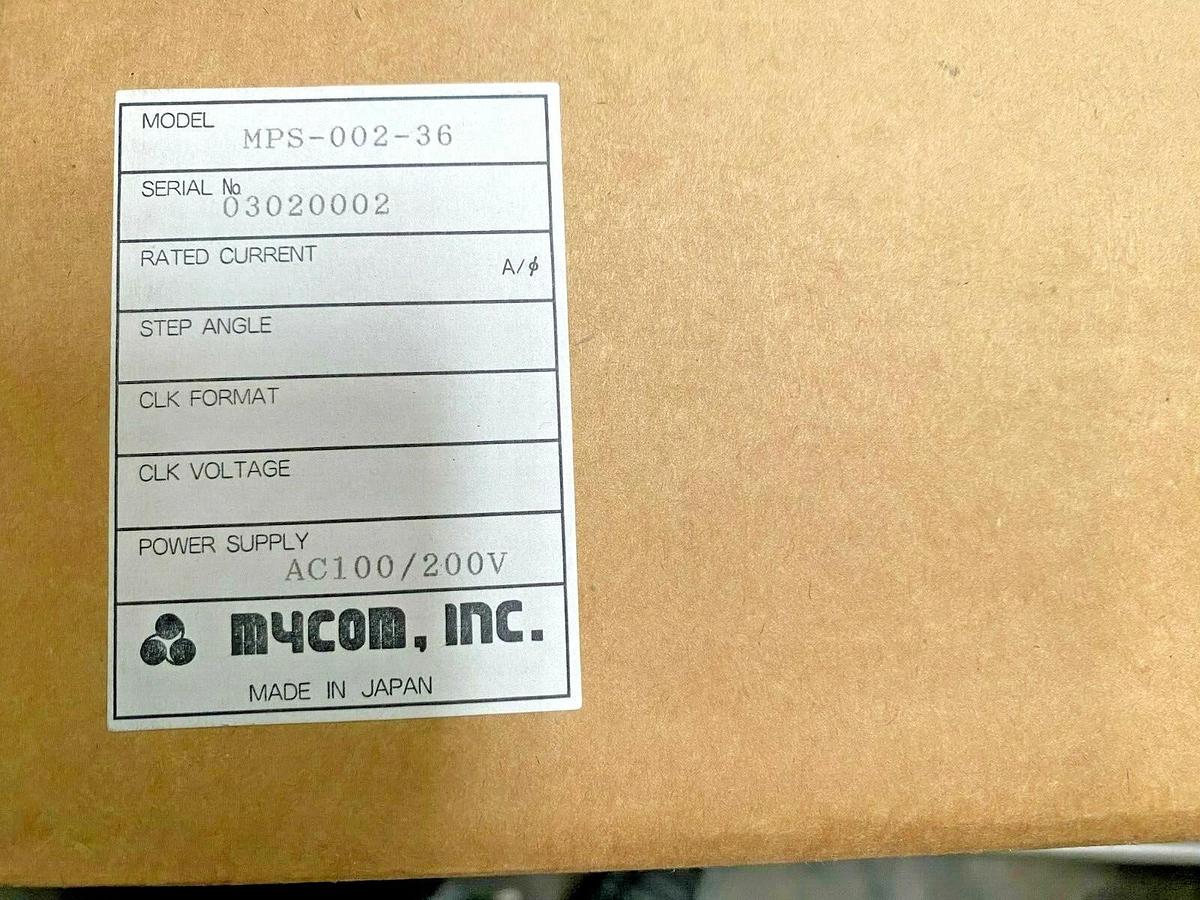 Used Mycom MPS-002-36 Stepping Motor Drive - Stepper Controller