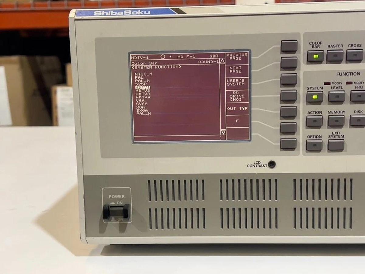 Used ShibaSoku TG35BX Digital Test Signal Generator - NTSC / PAL / HDTV / VGA - Video