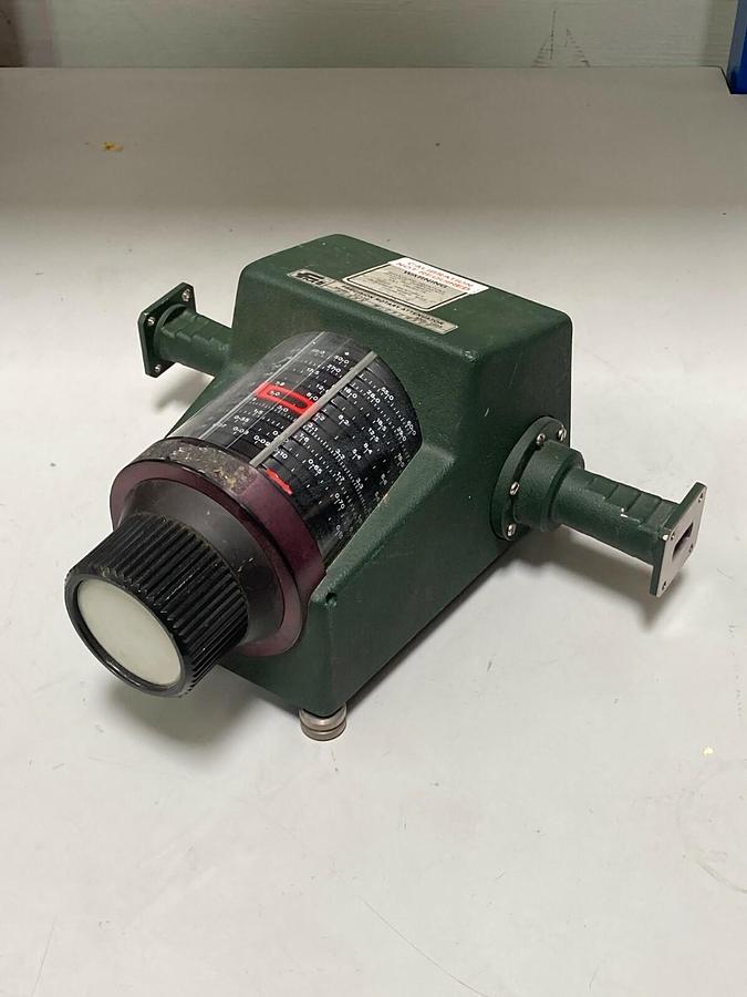 Used FMI Flann Microwave Waveguide Precision Rotary Attenuator Model 17110 - Variable