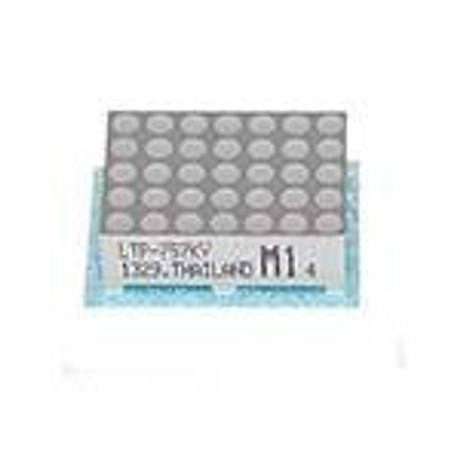 Used Numeric LED Dot Matrix Display, 35 LED Amber Yellow, 0.7", 5X7 Array, Anode Column, Cathode Row ES6769