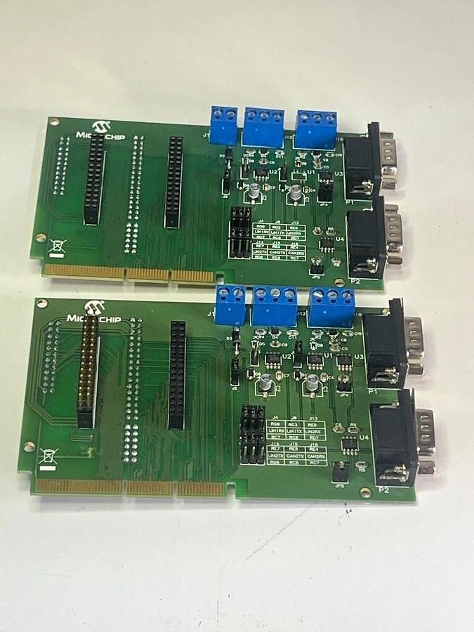 Used Lot of 6 Microchip PIC32 & CAN/LIN Development Boards