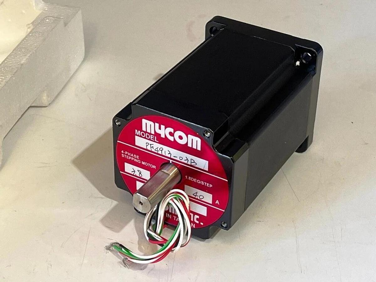 Mycom PF4913-03B Dual Shaft 4-Phase Stepping Motor - 3.8V, 4.0A, 1.8Deg / Step
