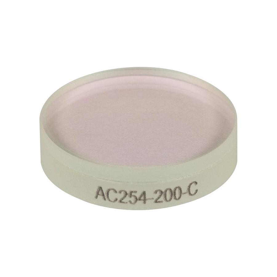 Thorlabs AC254-200-C Achromatic Doublet 1" Diameter, 500mm FL, AR 1050nm-1700nm