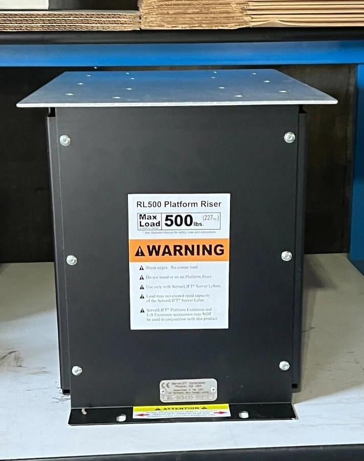 Used ServerLIFT RL500 Platform Riser for Use with ServerLift Loader