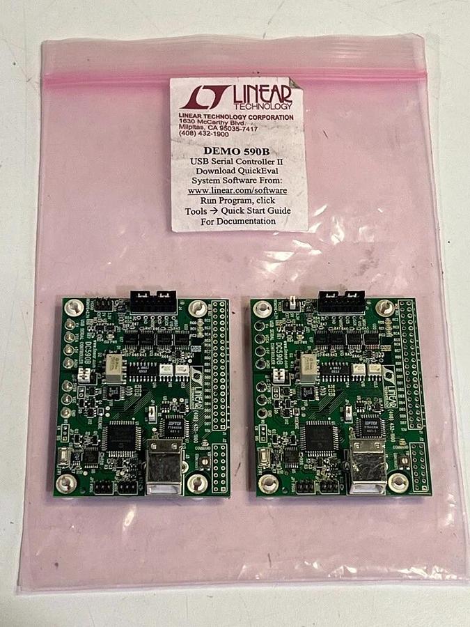Lot of 8 Linear Technology IC Demo Circuit Evaluation Boards and USB Controller