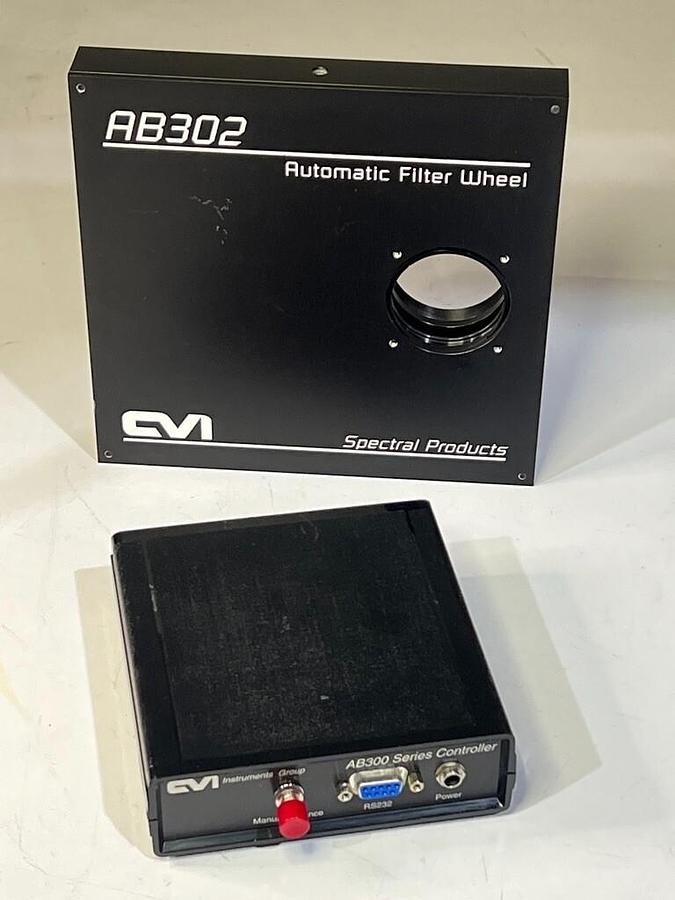 Used CVI Laser AB300 Series Model AB302 Automatic Filter Wheel & Controller - AB-302