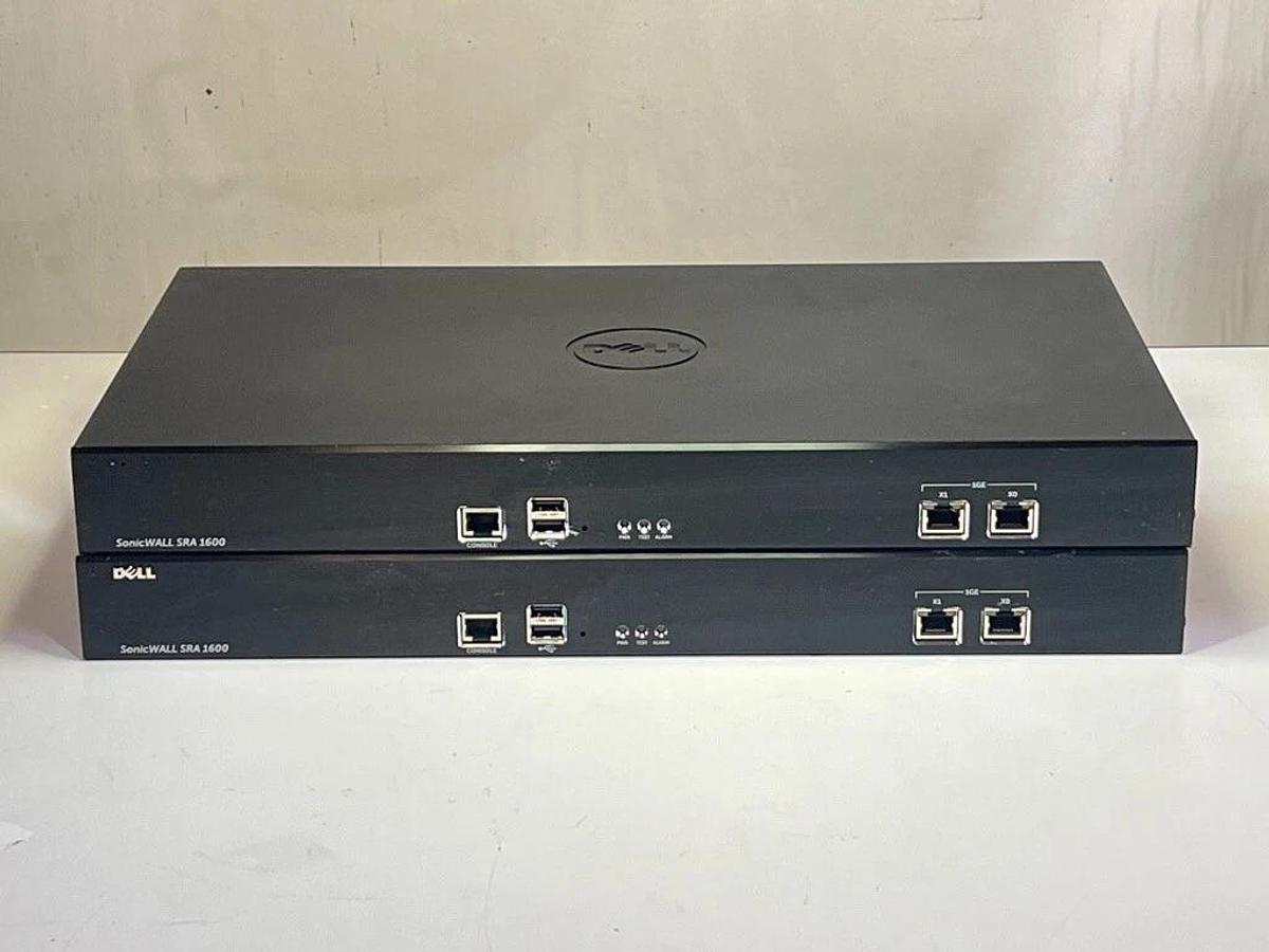 Used Lot of 2 Dell SonicWall SRA 1600 Series 1RK23-0A0 Secure Remote Access VPN