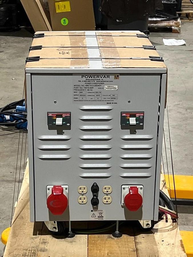 Powervar Series 2000 GPI Power Conditioner Part No. 74015-64R Mo. ABC15.0-20D40Y