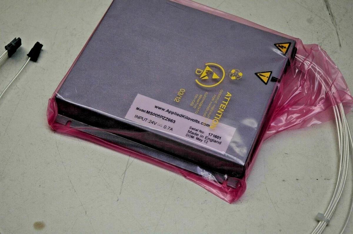 Applied Kilovolts MS005PZZ663 Power Supply, 24 VDC In, 5 kV & 2 kV Out - New