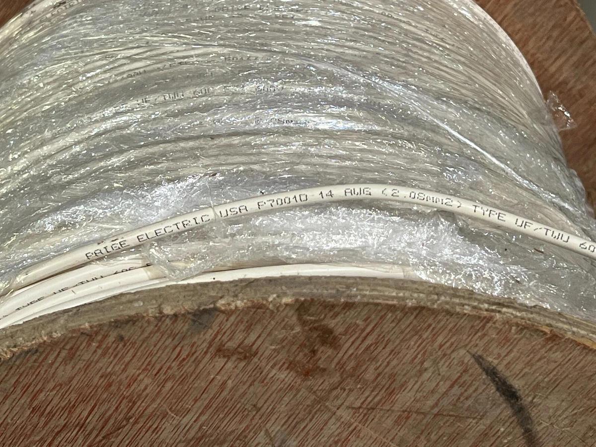 Used 2500 FT Reel Paige P7001D 14 AWG Direct Burial UF/TWU Underground Feeder Cable