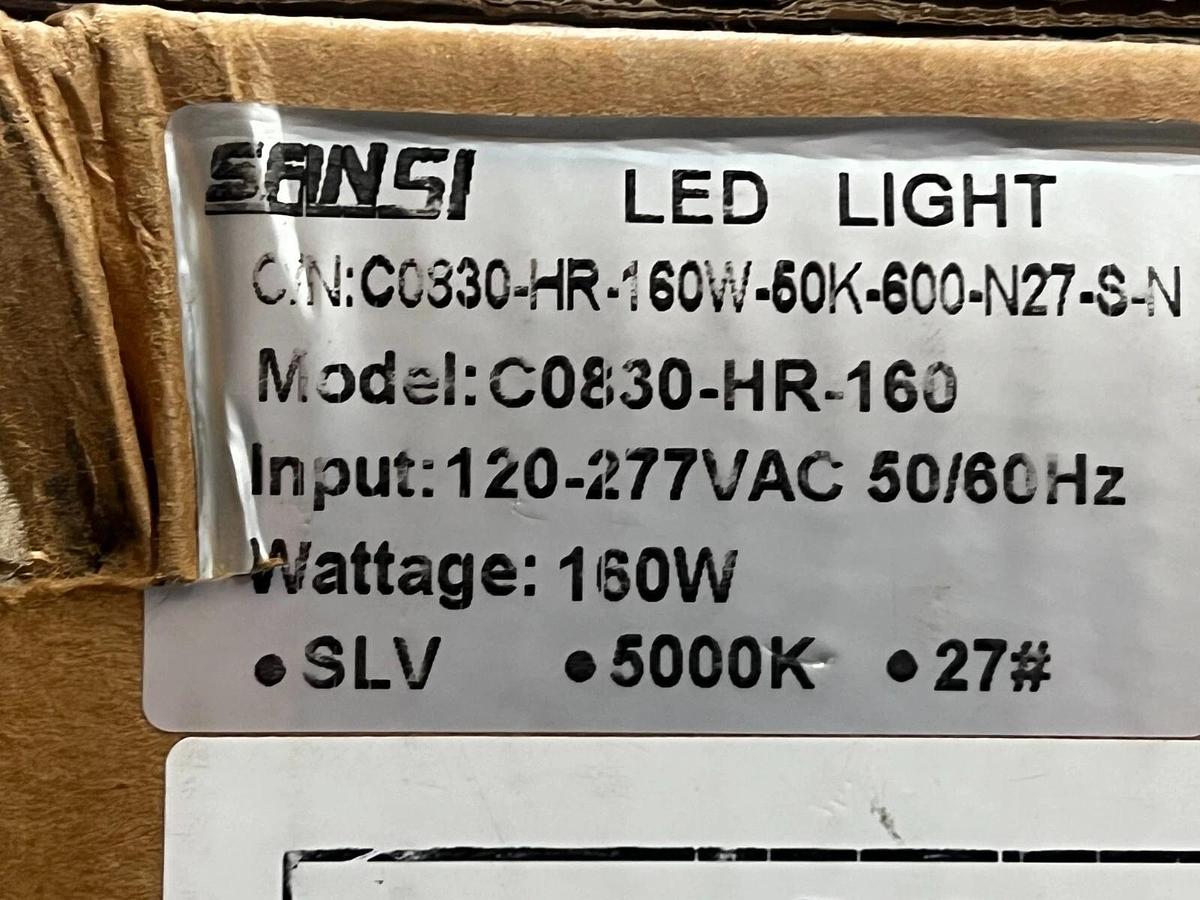 Sansi LED Street Light 5000K 160 Watt 20000 Lumen 120-277VAC - C0830-HR-160