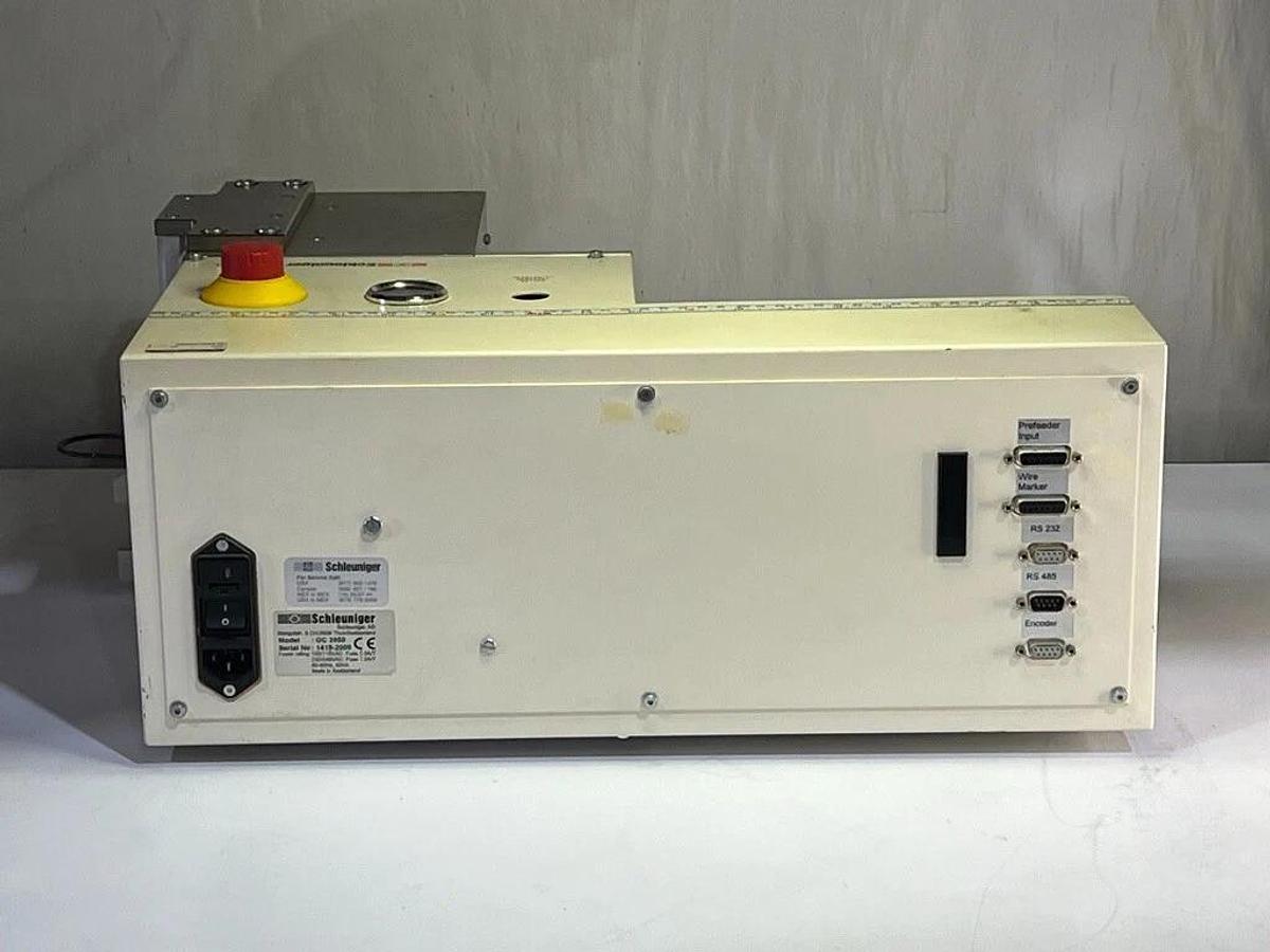 Used Schleuniger OC-3950 OmniCut Automatic Cutting Machine - SOLD AS-IS FOR PARTS