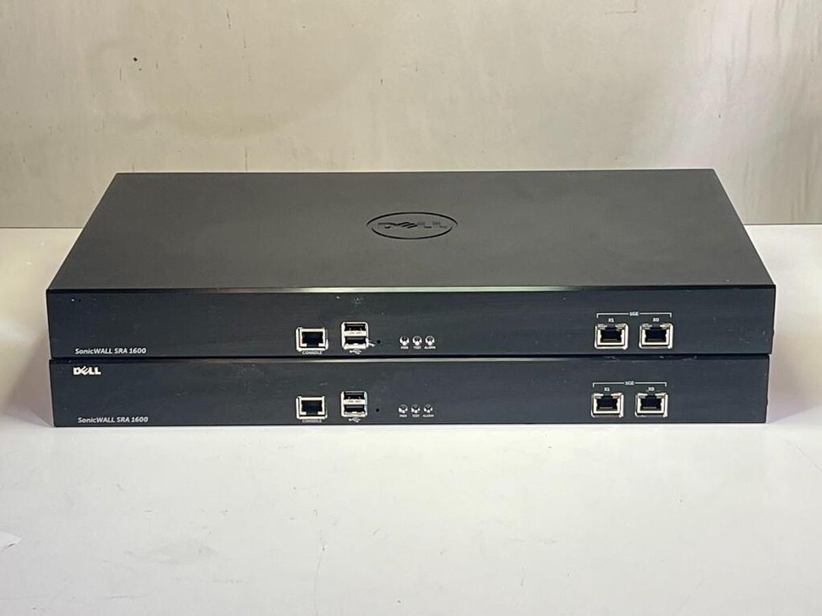 Used Lot of 2 Dell SonicWall SRA 1600 Series 1RK23-0A0 Secure Remote Access VPN