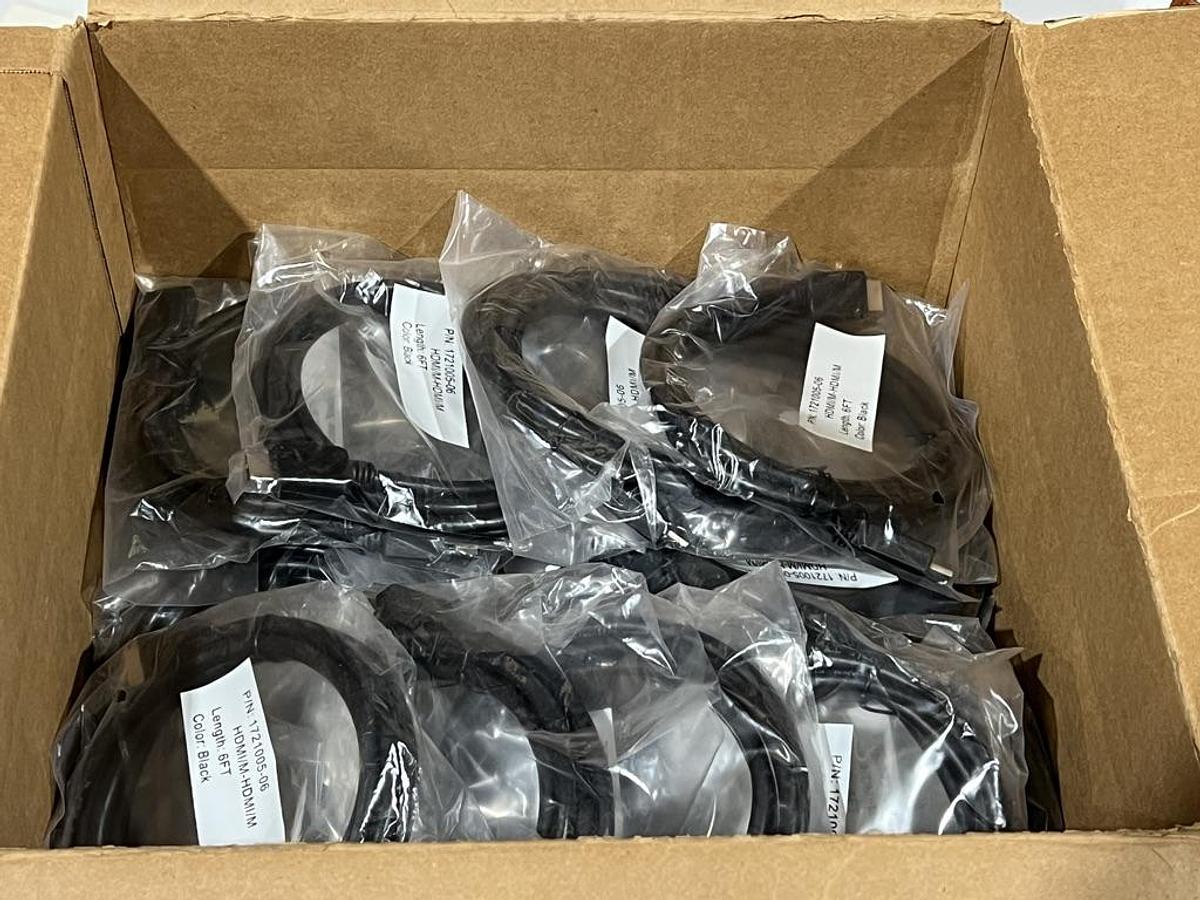 Lot of 25 Pieces Qualtek 1721005-06 HDMI Male to Male 6-Foot Cables
