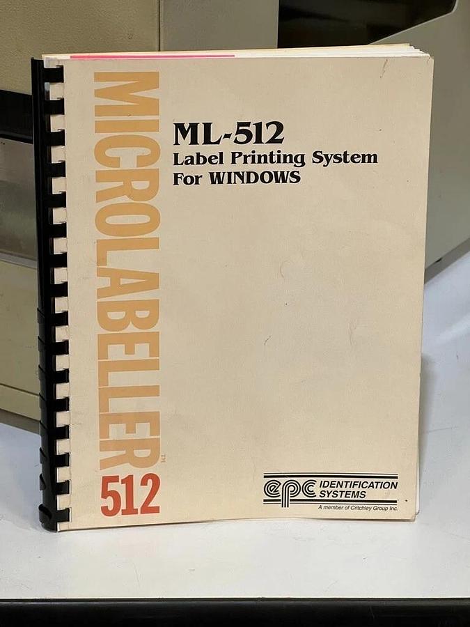 Used EPC Identification Systems Mo. ML-512 / SATO M-8400 Barcode Printer Label Maker