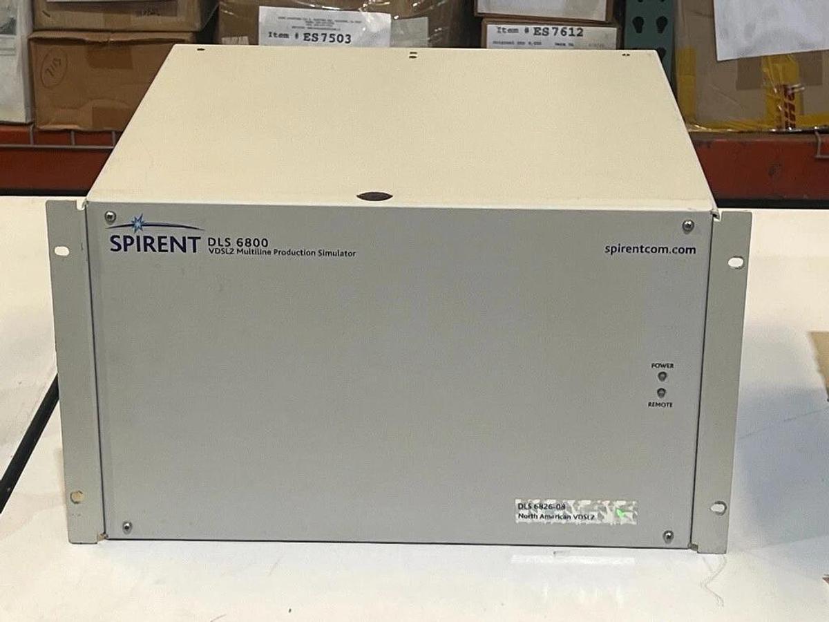 Used Spirent DLS 6800 VDSL2 Multiline Production Simulator DLS-6826-08 Needs P/S