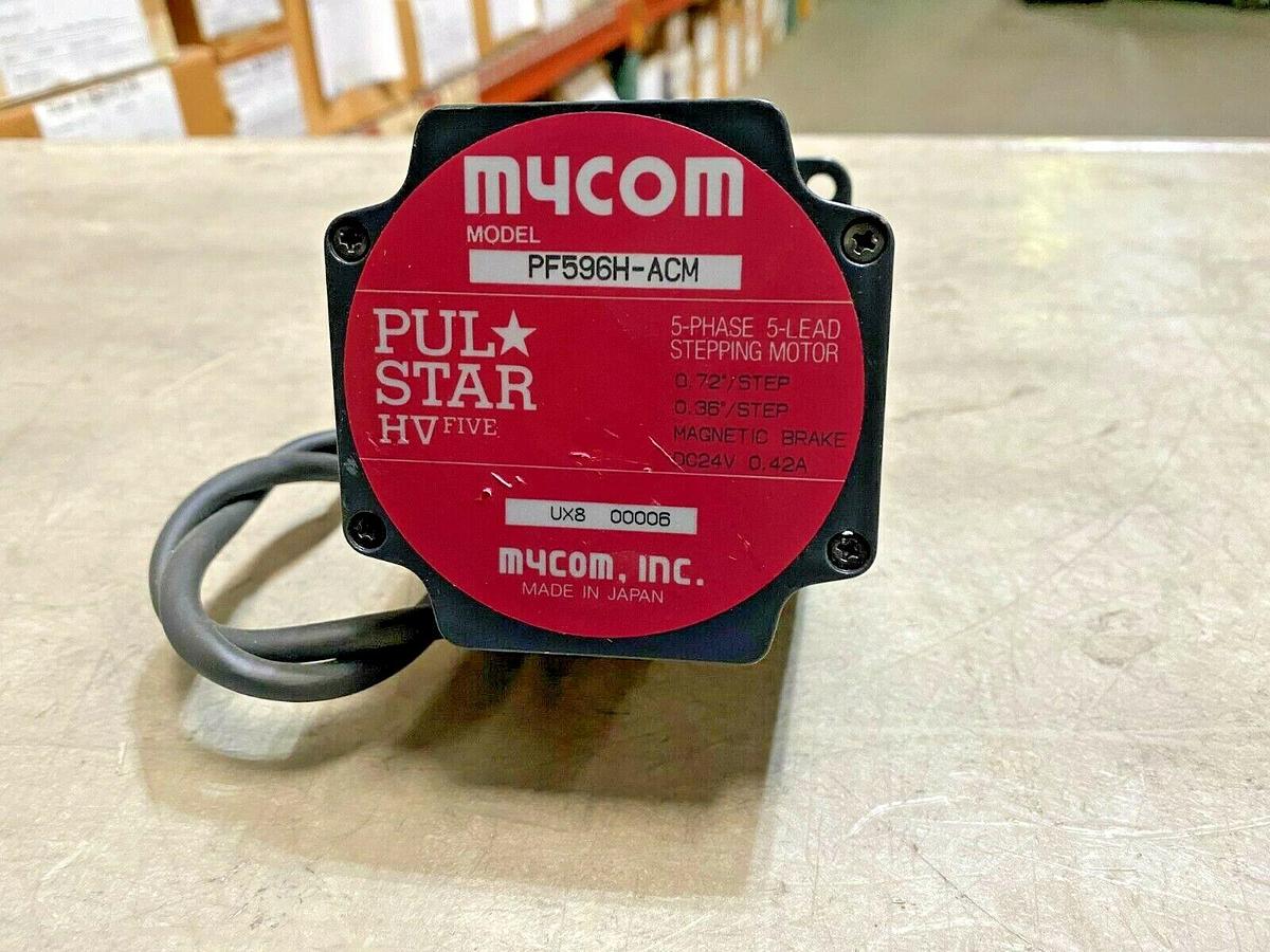 Used Mycom PF596H-ACM PUL Star HV Five 5-Phase 5-Lead Stepping Motor
