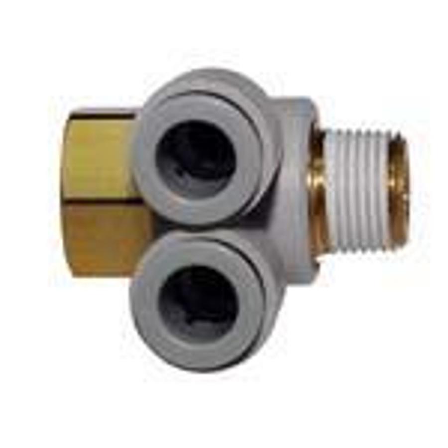 Used Universal Male One Touch Fitting Elbow RC 3/8" x 10mm ES6006