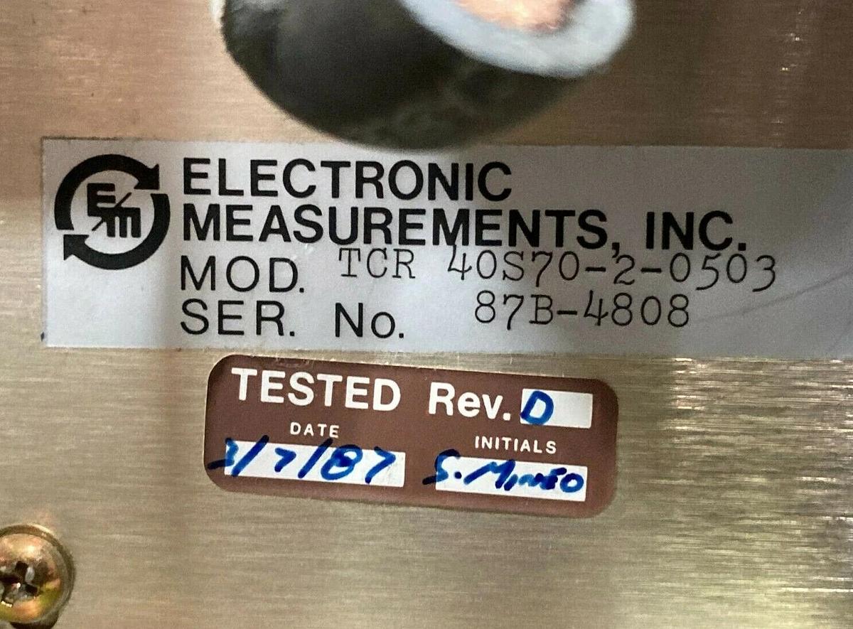 Used EMI TCR 40S70-2-0503 - 40V 70A DC Power Supply - Phase Angle Correction