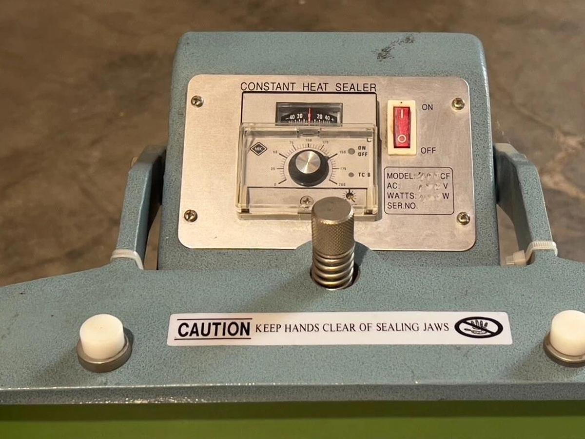 Used Mercier Corporation 400CF Constant Heat Foot Operated Sealer w/ Adjustable Angle