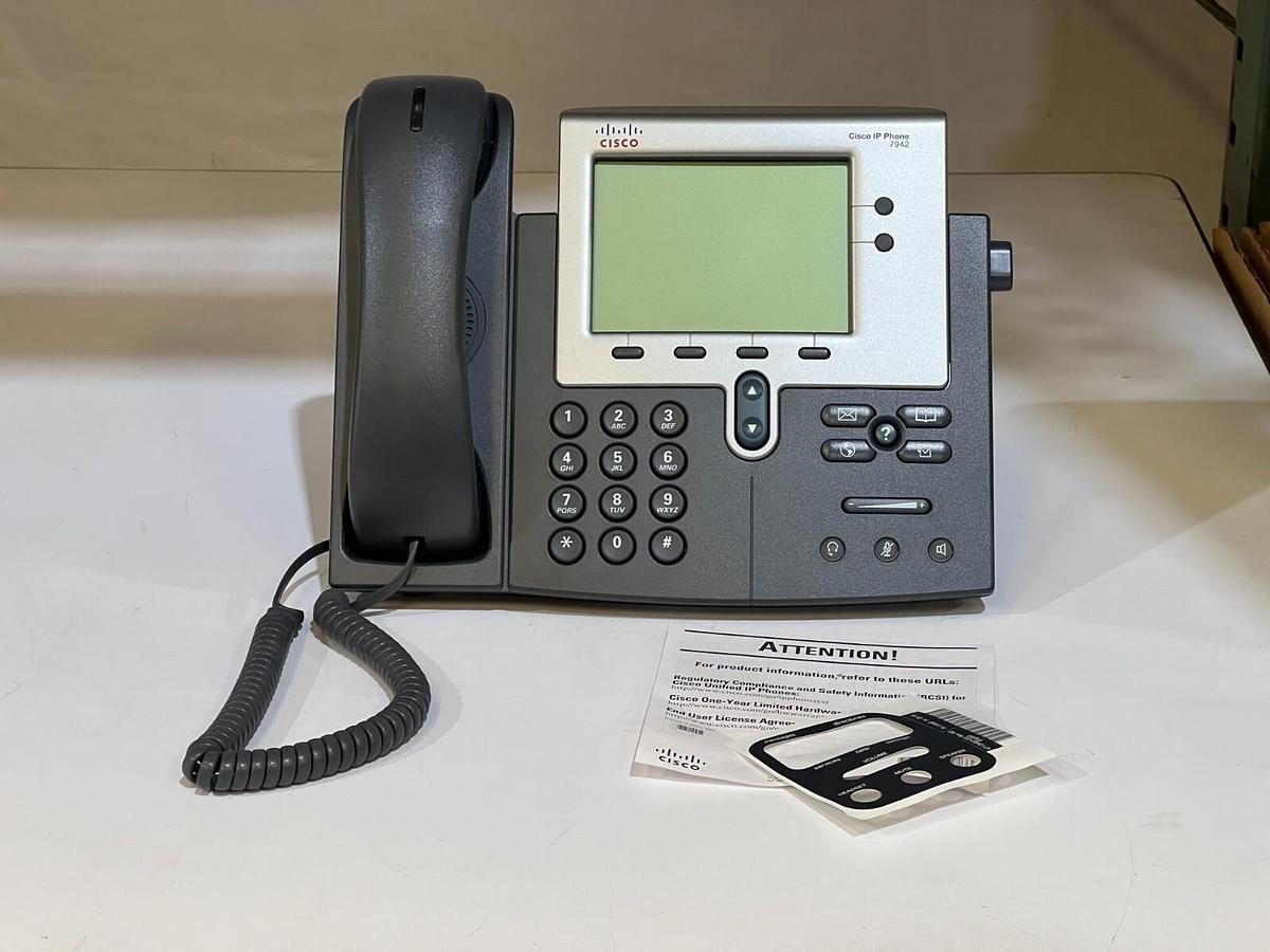 Cisco Unified Communications VoIP IP Phone CP 7942G P/N 68-3430-01
