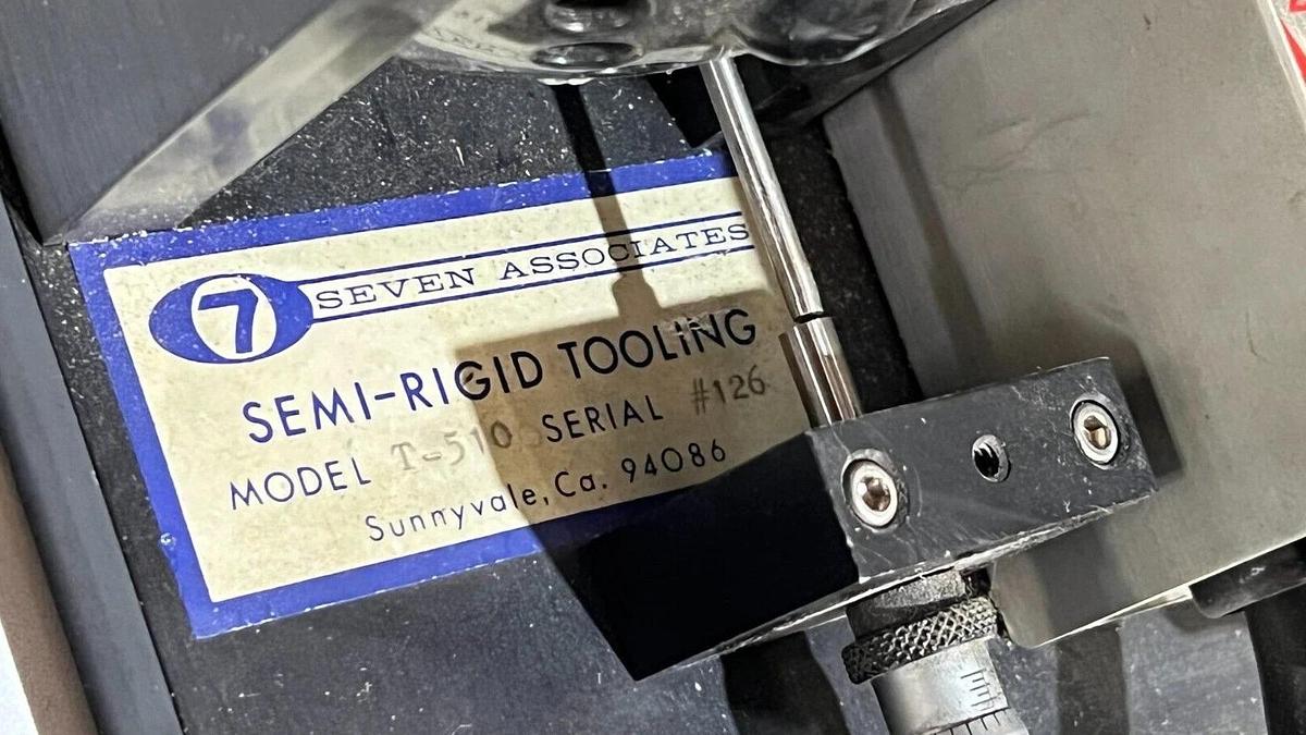 Used 7 Seven Associates Semi-Rigid Tooling - Model T-510 Trim Saw for Coaxial Cable