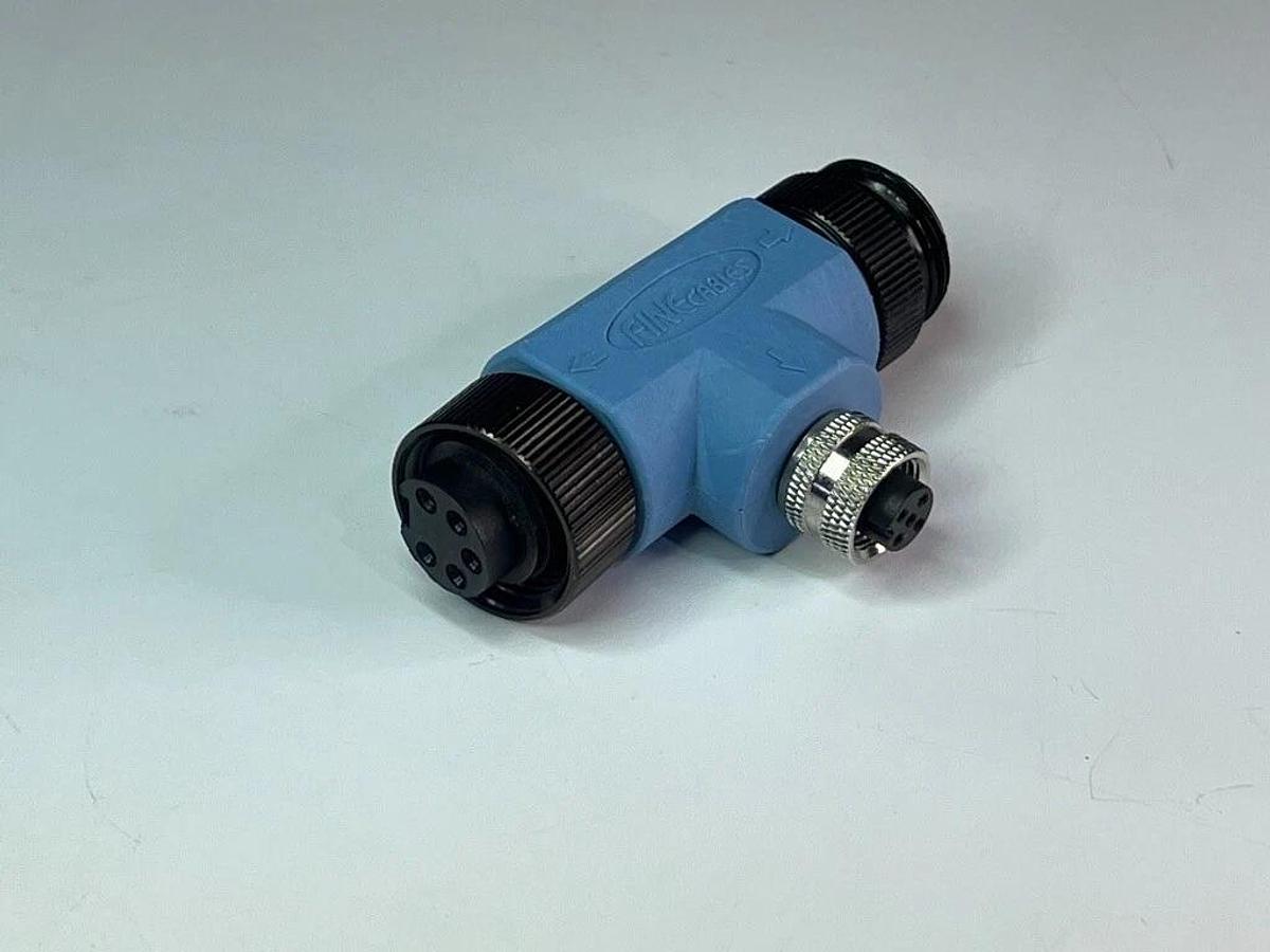 85 Pieces: Mini-Change 7/8" T-Splitter 5 Pin M-F Connector w/ M12 Female MT-013