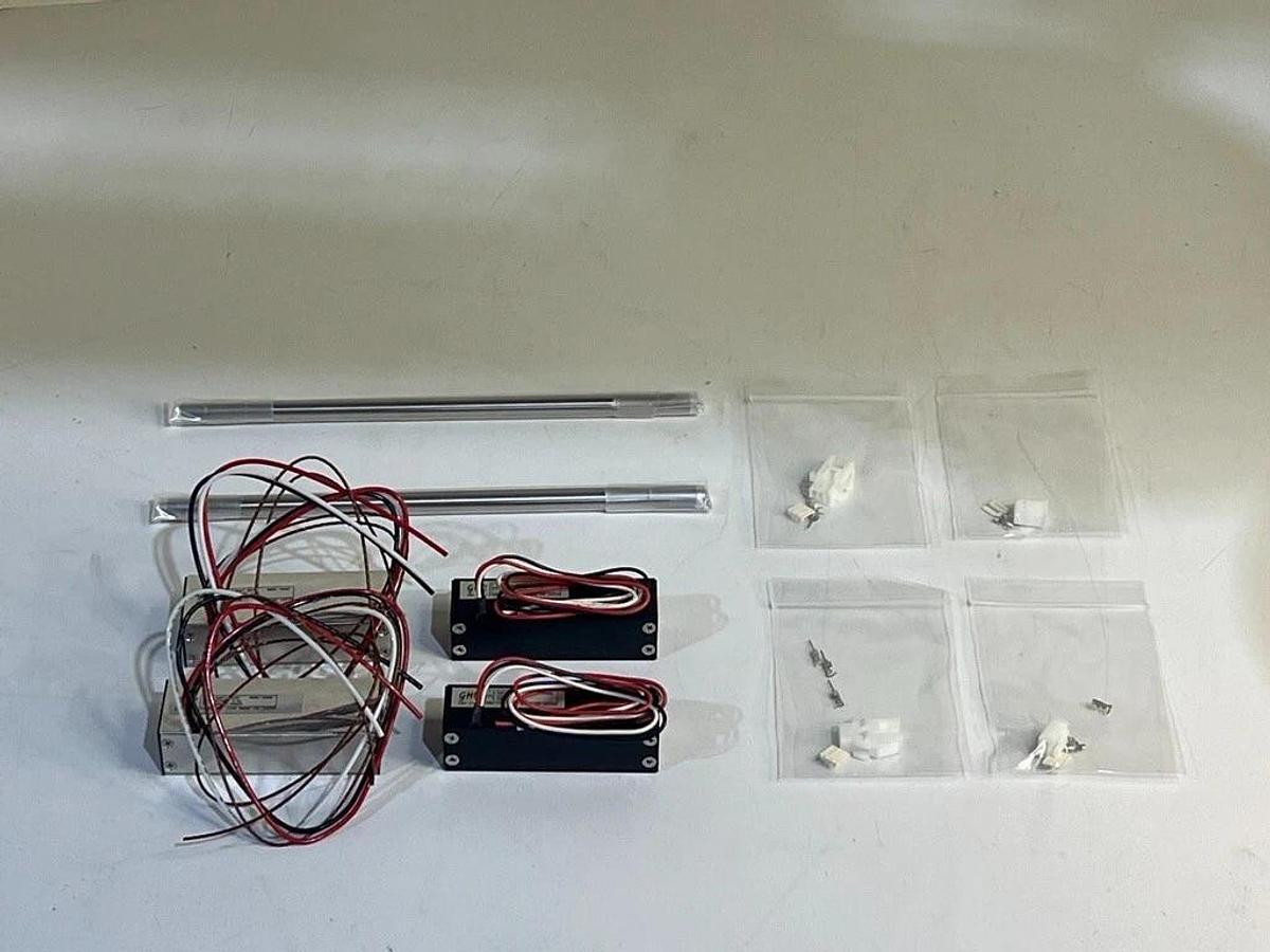 Used Lot of 4 GHC GMC Hillstone Co. Shaft Motor S080Q Series Linear Motors + 2 Shafts