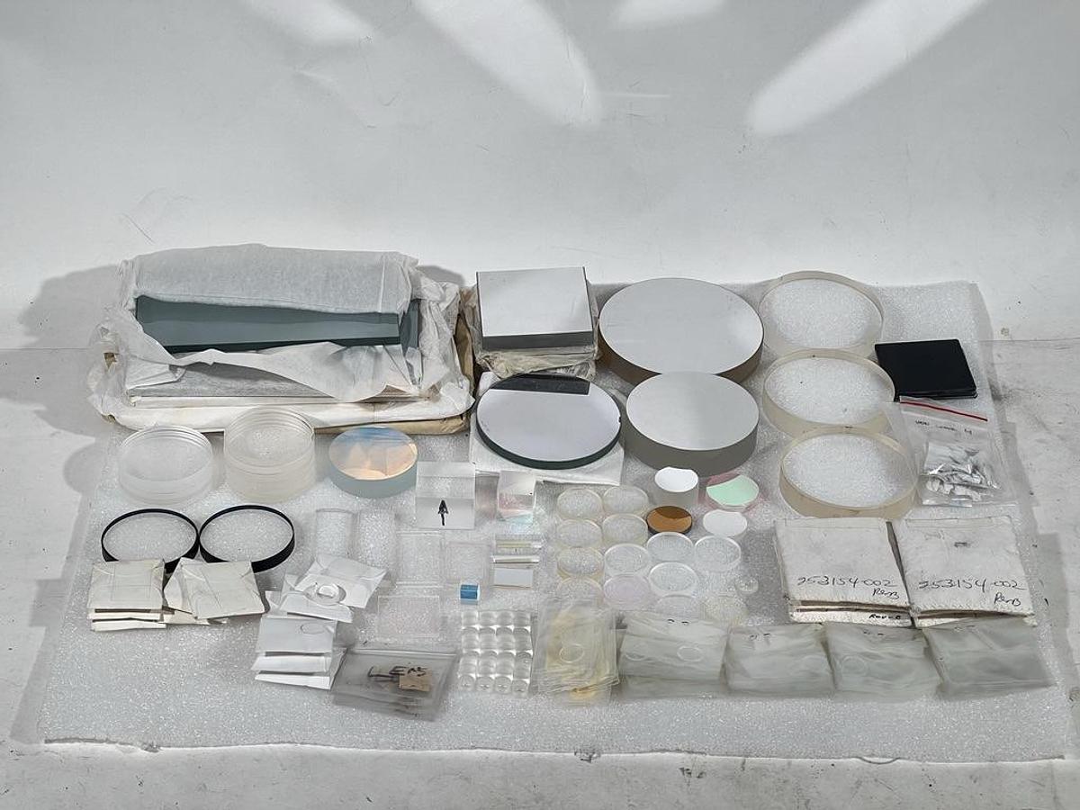 Used Huge Lot of Filters, Lenses, Mirrors & Prisms For Lab Optics Photonics