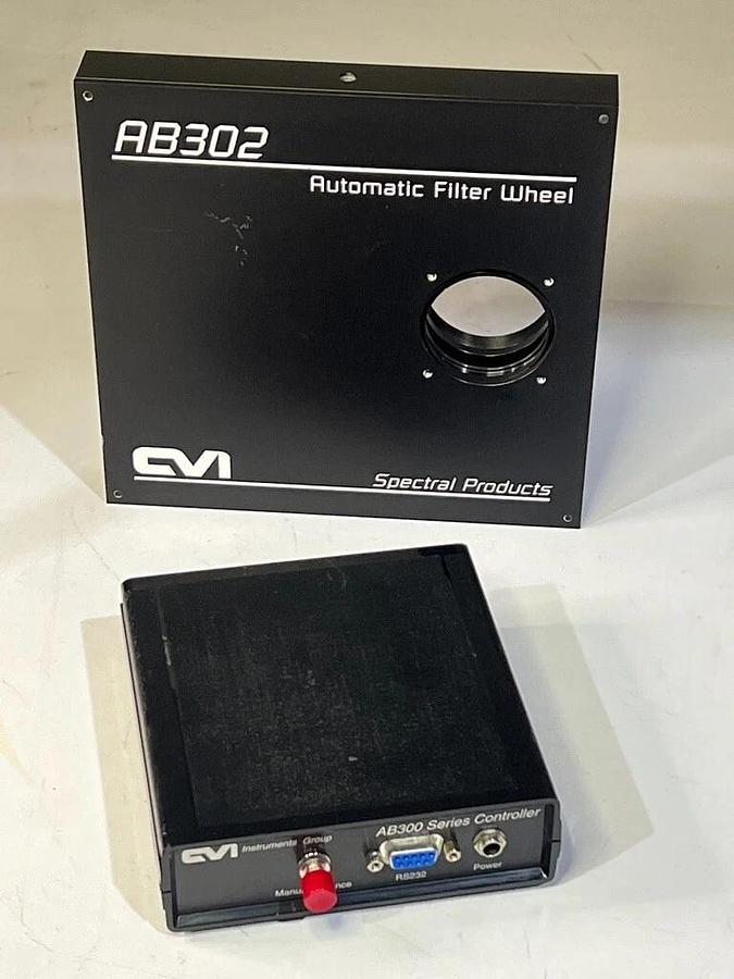 Used CVI Laser AB300 Series Model AB302 Automatic Filter Wheel  & Controller - AB-302