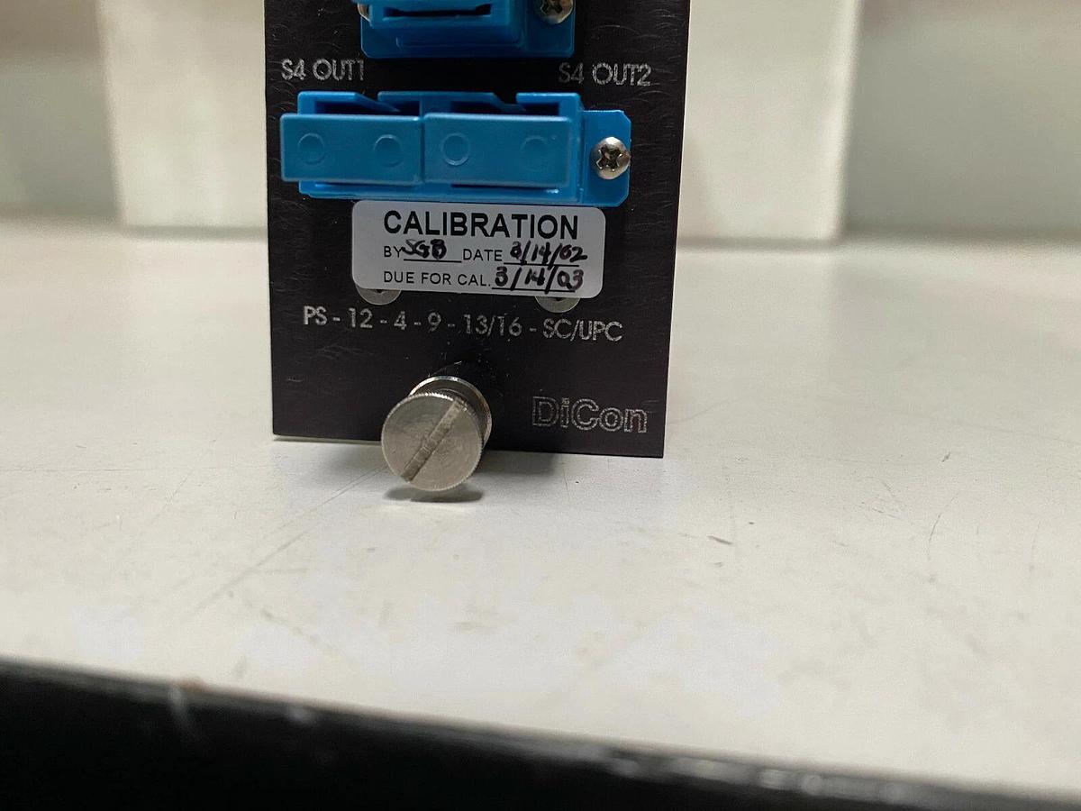Used DiCon PS-12-4-9-13/16-SC/UPS Fiberoptic Switch