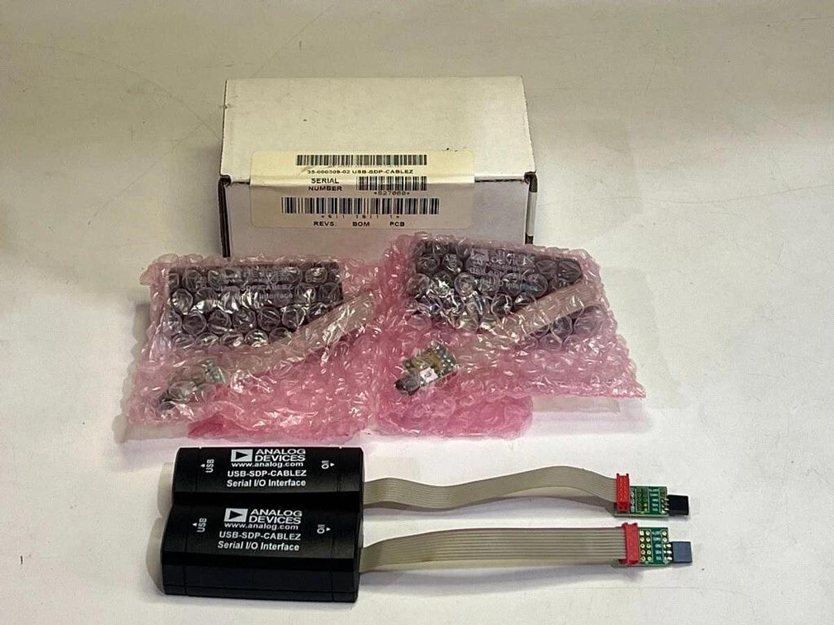 Used Lot of 12 Analog Devices Evaluation Kit Boards & USB Serial I/O Interfaces