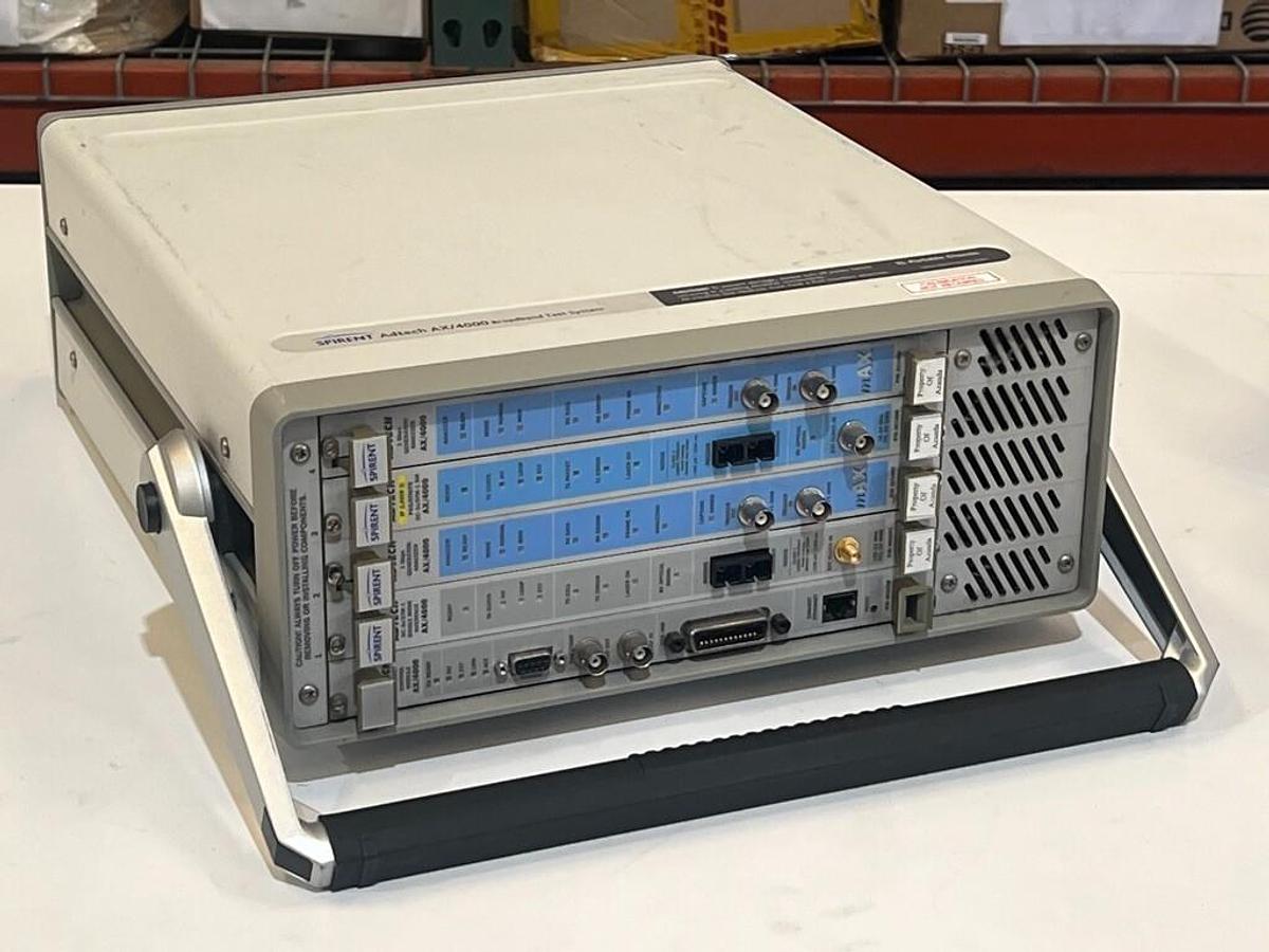 Used Spirent Adtech AX/4000 P/N: 400143 - Broadband Test System with 5 Modules, OC-3c