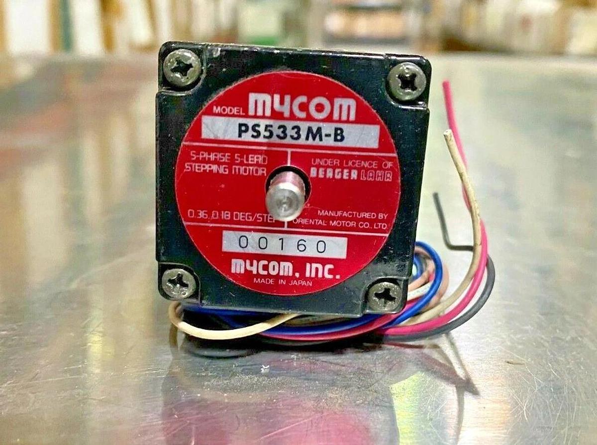 Mycom PS533M-B 5-Phase 5-Lead Stepping Motor w/ Kamo Gear - Stepper Berger Lahr