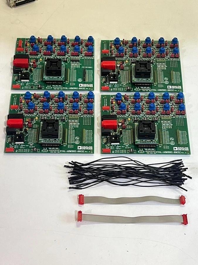 Used Lot of 12 Analog Devices Evaluation Kit Boards & USB Serial I/O Interfaces