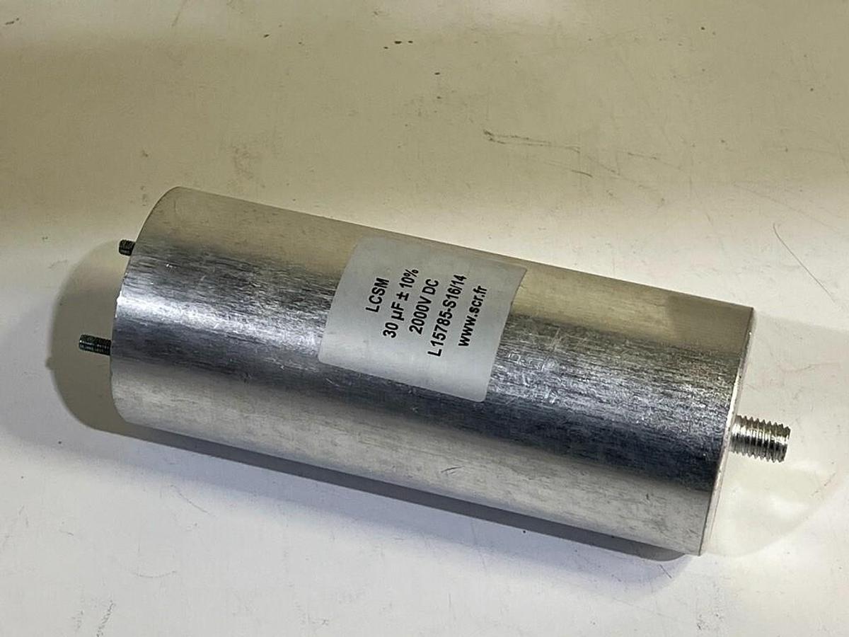 LCSM 30 uF 2000V DC High Voltage Capacitor Aluminum Electrolytic L15785-S16/14