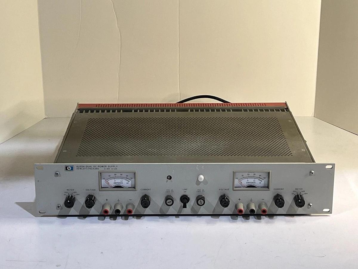 Used Hewlett Packard HP 6255A Dual DC Adjustable Power Supply 0-40V 0-1.5A