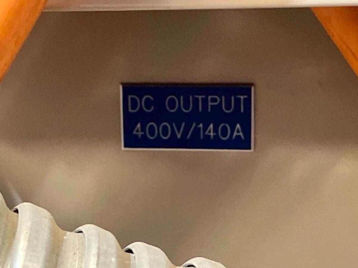 Used Gold Choice Type 04000140 DC Power Supply: 380VAC 3PH Input, 400VDC 140A Output
