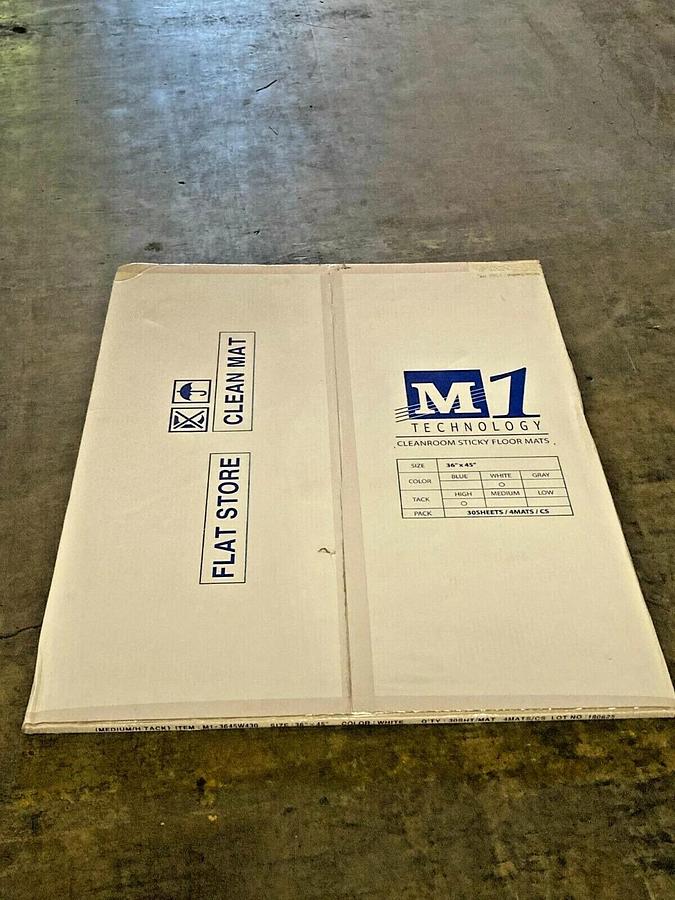 120 PCS M1 Technology Stickymat White1.8mil Coated Polyethyelene Sheets 36"x45"