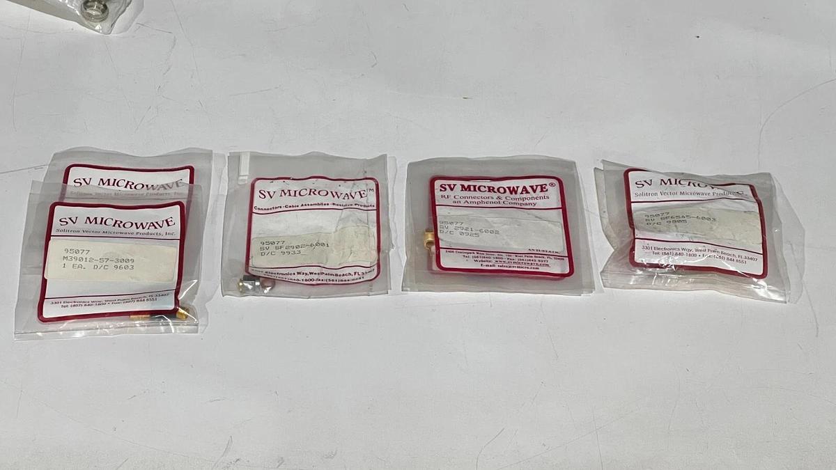 COAX LOT - 27 RF Coaxial Connectors: Amphenol - Radiall - SV & Times Microwave