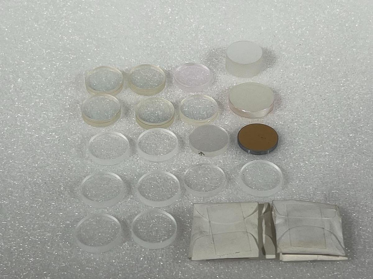 Used Huge Lot of Filters, Lenses, Mirrors & Prisms For Lab Optics Photonics