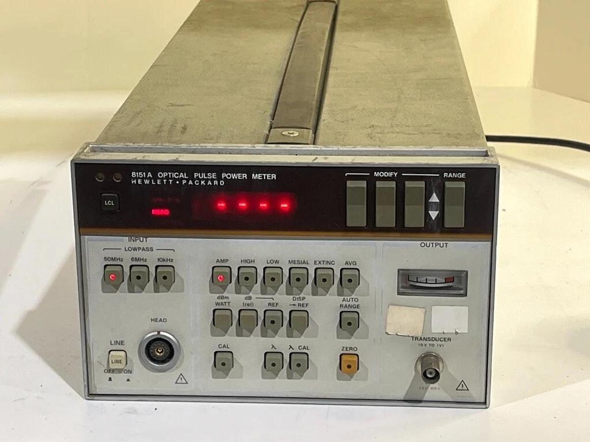 Used Hewlett Packard HP Model 8151A Optical Pulse Power Meter (No Head)