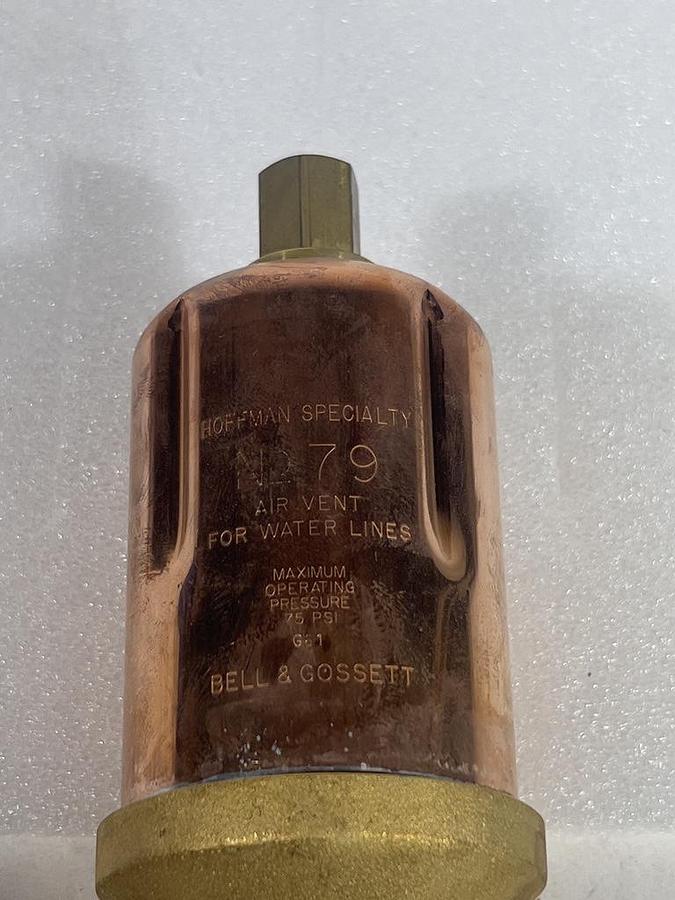 Bell & Gossett Hoffman Specialty No 79 Air Vent for Water Lines