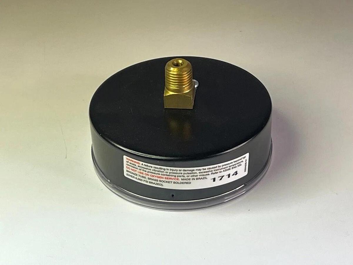 Lot of 6 Pieces: Ashcroft 35W1005H02B Gauge 0-15, PSI 3.5", Face 1/4" NPT