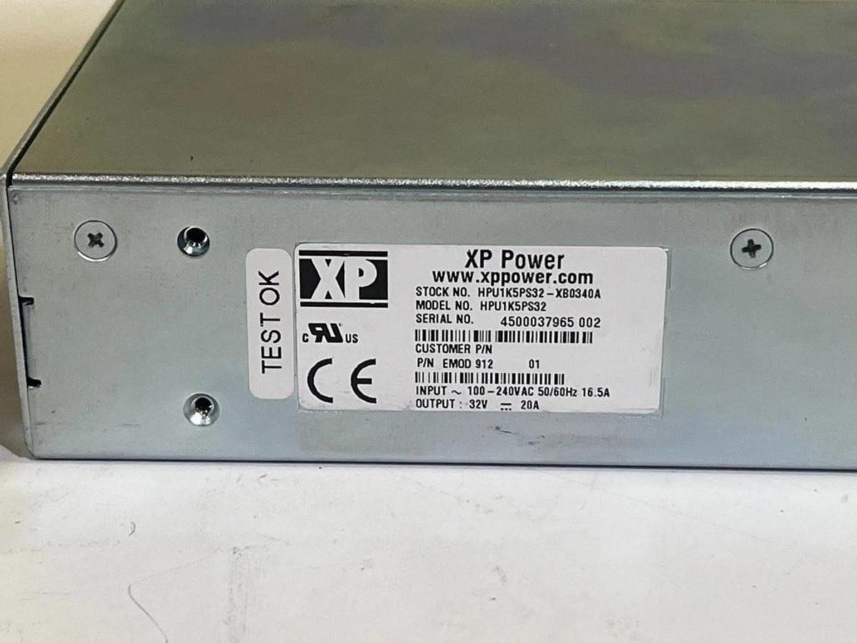 Used XP Power Model HPU1K5S32 Power Supply 32 VDC 20 Amp P/N EMOD 912 01