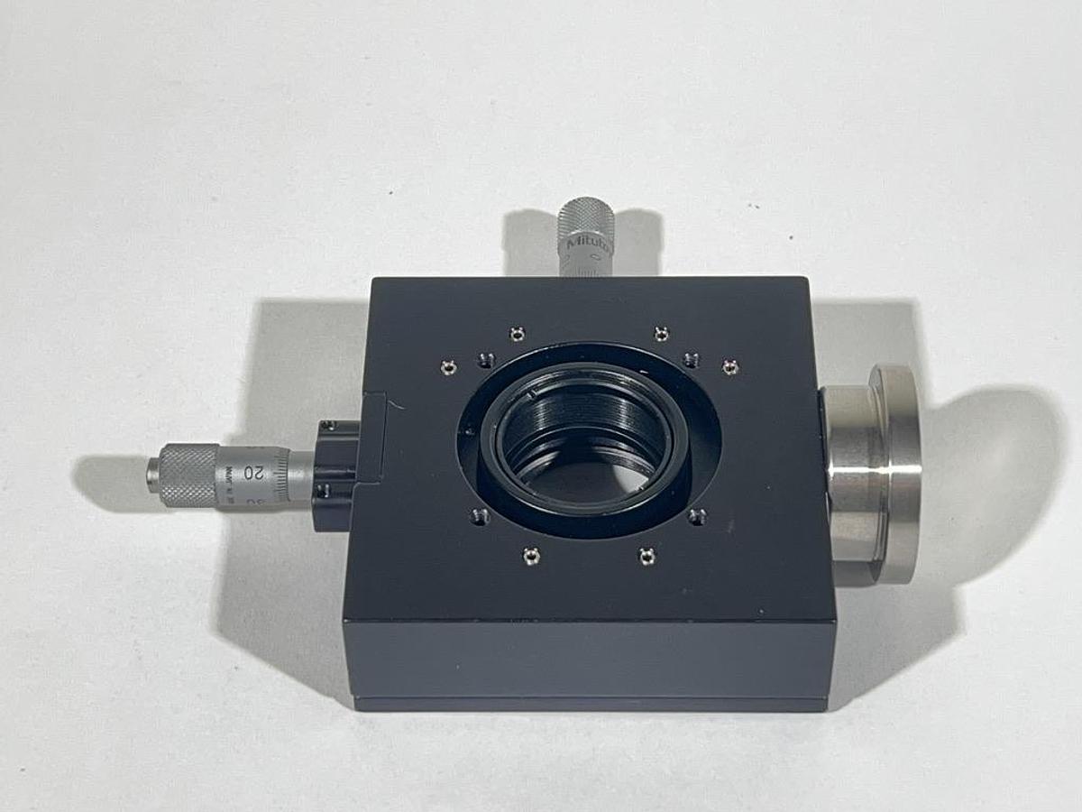Used Y Translator with MItutoyo 148-205 Micrometer Drives - Optic Mount