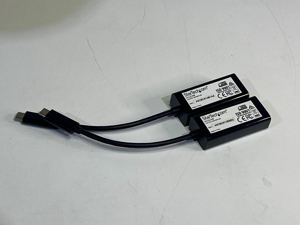 Lot of 2 StarTech Gigabit Ethernet to USB-C Adapter - StarTech.com US1GC30B