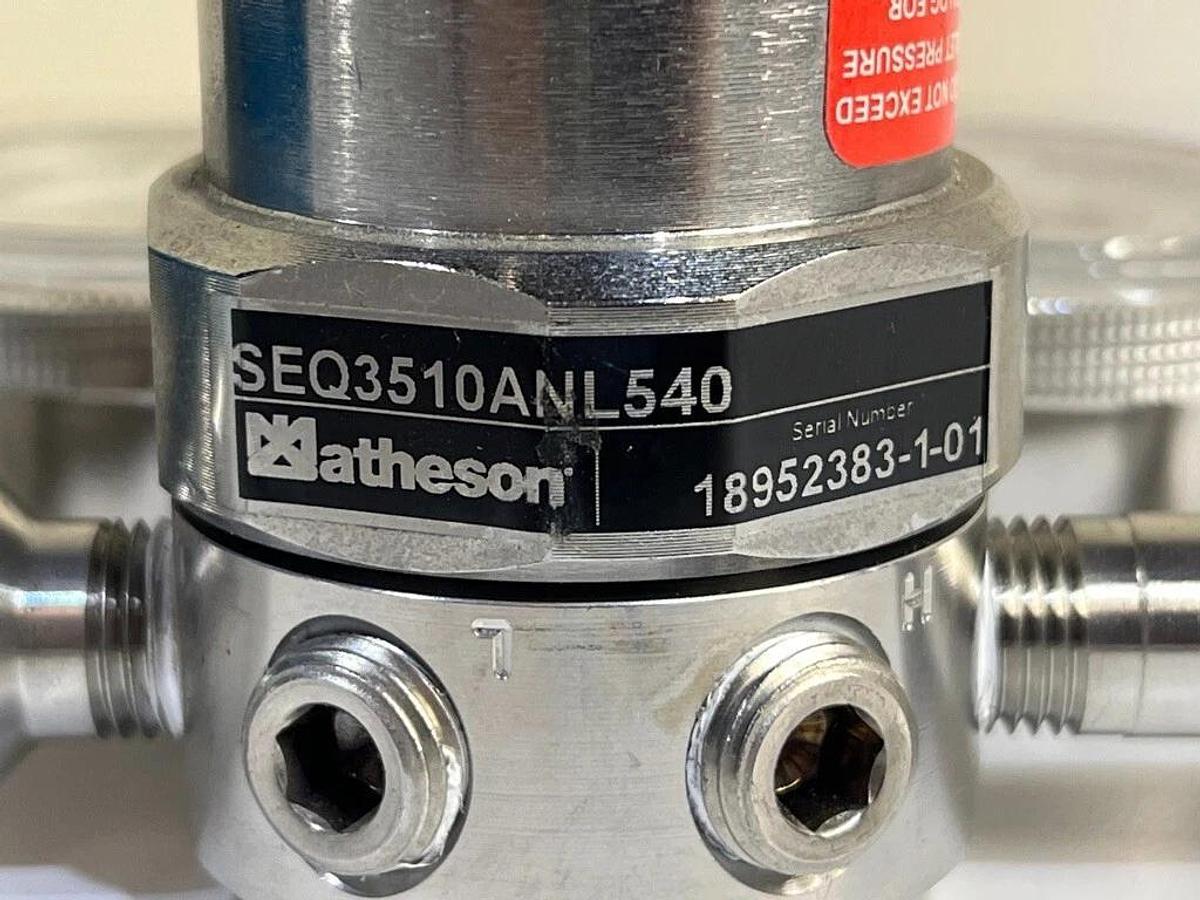 Used Matheson SEQ3510ANL540 Gas Regulator, 0-125 PSI