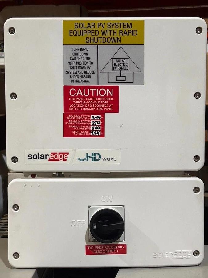 Used SolarEdge HD Wave 7.6kW Photovoltaic Inverter SE7600H-US000BSU4 - AS-IS