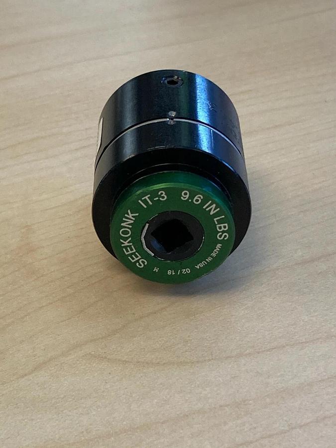 Used Seekonk IT-3 1/4" Precision Inline Pre-Set Torque Limiter 9.6 in lbs Inch Pounds